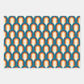 Kleurrijk regenboogpatroon Retro Arch Inpakpapier Vel (Voorkant 2)