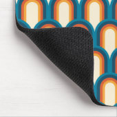 Kleurrijk regenboogpatroon Retro Arch Muismat (Hoek)