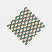 Kleurrijk regenboogpatroon Retro Arch Servet (Hoek)