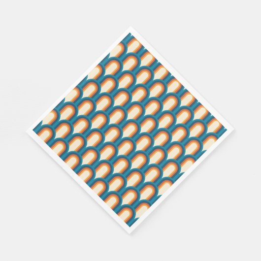 Kleurrijk regenboogpatroon Retro Arch Servet (Hoek)