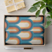 Kleurrijk regenboogpatroon Retro Arch Tissuepapier (Geschenk)