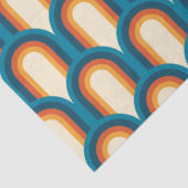 Kleurrijk regenboogpatroon Retro Arch Tissuepapier (Detail)