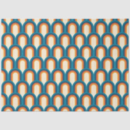 Kleurrijk regenboogpatroon Retro Arch Tissuepapier