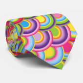 Kleurrijk regenboogpatroon stropdas (Opgerold)