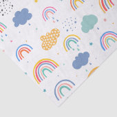 Kleurrijk regenboogpatroon tissuepapier (Detail)