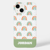 Kleurrijk regenboogpoolpuntenpatroon Case-Mate iPhone case (Achterkant)