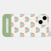 Kleurrijk regenboogpoolpuntenpatroon Case-Mate iPhone case (Achterkant (horizontaal))