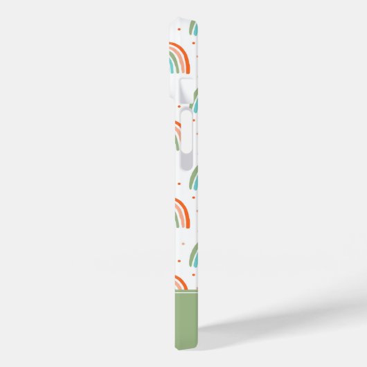 Kleurrijk regenboogpoolpuntenpatroon Case-Mate iPhone case (Achterkant / Links)