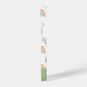 Kleurrijk regenboogpoolpuntenpatroon iPhone hoesje (Linkerkant)