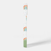 Kleurrijk regenboogpoolpuntenpatroon iPhone hoesje (Rechterkant)