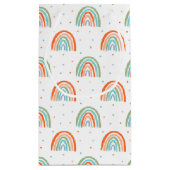 Kleurrijk regenboogpoolpuntenpatroon klein cadeauzakje (Achterkant)