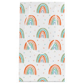 Kleurrijk regenboogpoolpuntenpatroon klein cadeauzakje (Voorkant)