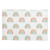 Kleurrijk regenboogpoolpuntenpatroon kussensloop (Achterkant)