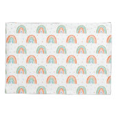 Kleurrijk regenboogpoolpuntenpatroon kussensloop (Achterkant)