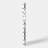 Kleurrijk regenboograster met negatieve ruimte Case-Mate iPhone case (Achterkant / Links)