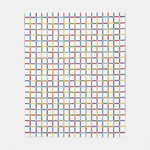 Kleurrijk regenboograster met negatieve ruimte fleece deken