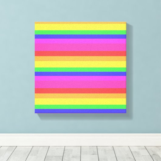 Kleurrijk regenboogspectrum canvas afdruk (Insitu (Houten vloer))