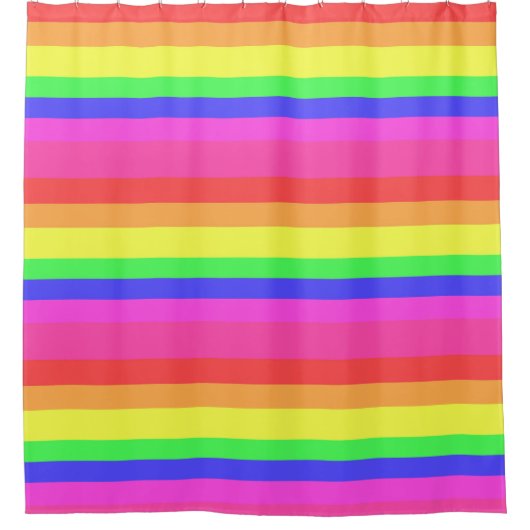 Kleurrijk regenboogspectrum douchegordijn (Voorkant)