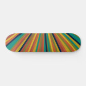 Kleurrijk regenboogstrips persoonlijk skateboard (Horizontaal)