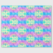 Kleurrijk regenboogStropdas-Dye Snowflake Merry ke Cadeaupapier (Vlak)