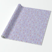 kleurrijk regenpatroon cadeaupapier (Uitgerold)