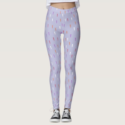 kleurrijk regenpatroon leggings (Voorkant)