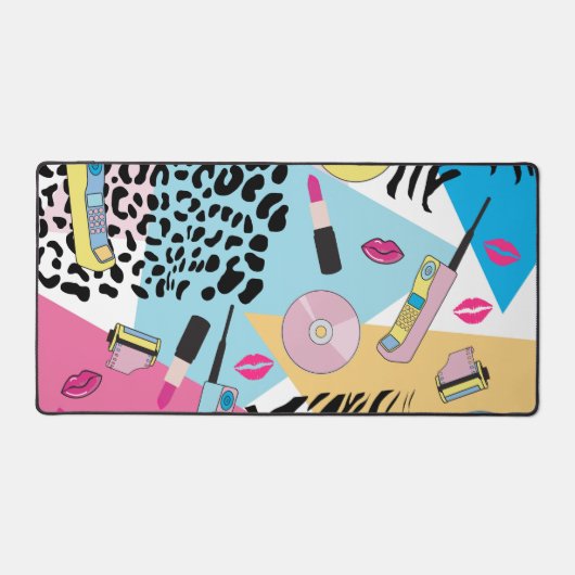 Kleurrijk Retro 1990's Nineties Patroon Bureaumat (Voorkant)