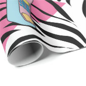 Kleurrijk Retro 1990's Nineties Patroon Cadeaupapier (Rol Hoek)