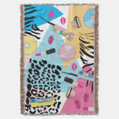 Kleurrijk Retro 1990's Nineties Patroon Deken (Voorkant Verticaal)