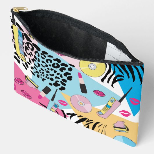 Kleurrijk Retro 1990's Nineties Patroon Etui (Open)