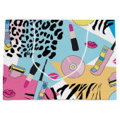 Kleurrijk Retro 1990's Nineties Patroon Groot Cadeauzakje (Voorkant)