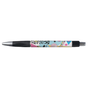 Kleurrijk Retro 1990's Nineties Patroon Pen