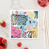 Kleurrijk Retro 1990's Nineties Patroon Servet (Insitu)