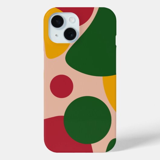 Kleurrijk Retro Abstract Vormpatroon Case-Mate iPhone Case (Achterkant)