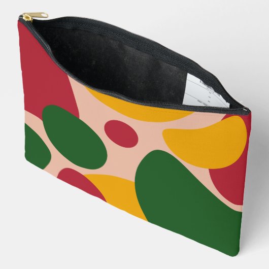 Kleurrijk Retro Abstract Vormpatroon Etui (Open)