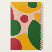 Kleurrijk Retro Abstract Vormpatroon Planner (Achterkant)
