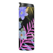 Kleurrijk Retro Bloemen Varen Botanisch Blad Thermosbeker (Geroteerd rechts)