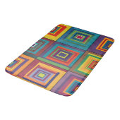 Kleurrijk Retro Blok Design Badmat (Gekanteld)
