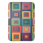 Kleurrijk retro blokontwerp badmat (Voorkant Verticaal)