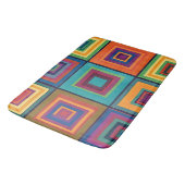 Kleurrijk retro blokontwerp badmat (Gekanteld)