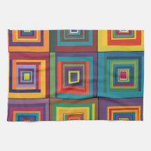 Kleurrijk retro blokontwerp