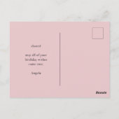 Kleurrijk Retro Boho Bloemig Gelukkig Verjaardag Briefkaart (Achterkant)