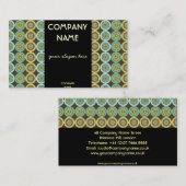 Kleurrijk Retro Circles Visitekaartje (Voorkant / Achterkant)