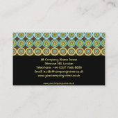 Kleurrijk Retro Circles Visitekaartje (Achterkant)