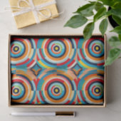 Kleurrijk retro cirkelvormig papier (Geschenk)