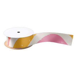 Kleurrijk Retro Gebloemd Stijl Satijnen Lint