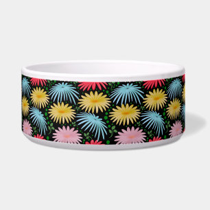 Kleurrijk Retro Madeliefjes Bloemmotief Whimsical Voerbakje
