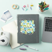 Kleurrijk Retro Midden Jaren 50 Modern Atomair Abs Sticker (iPad Cover)