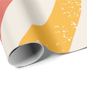 Kleurrijk Retro Patroon Cadeaupapier (Rol Hoek)