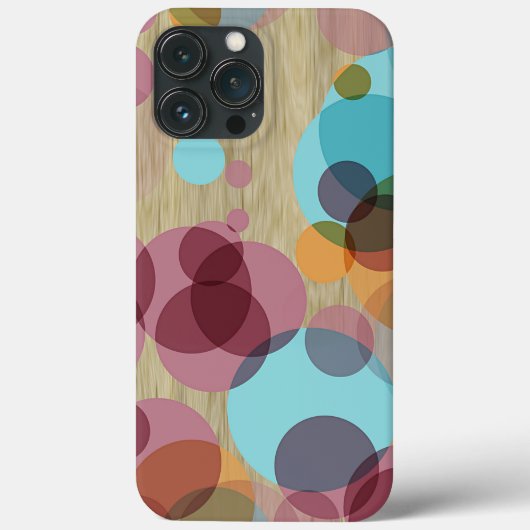 Kleurrijk Retro Polka doet een kunstpatroon op kun Case-Mate iPhone Case (Achterkant)
